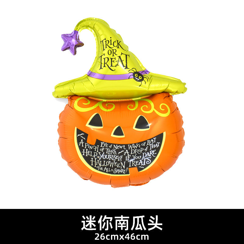 Mini Halloween Decor Balloons Ghost Festival Bat Pumpkin Skull Film Min.100PCS