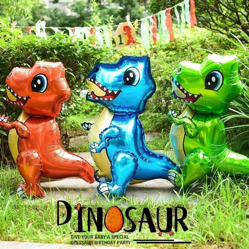 Billion Balloons 3D Standing Large Dinosaur Cartoon Aluminum Film Balloon