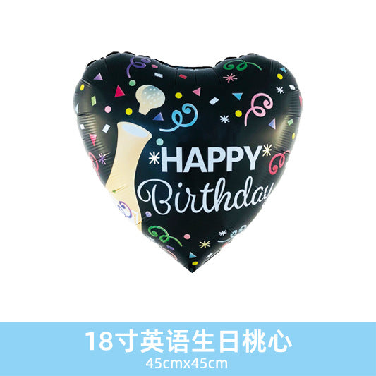 Wholesale 18inch Happy Birthday Balloon Decoration