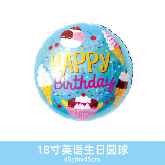 Wholesale 18inch Happy Birthday Balloon Decoration