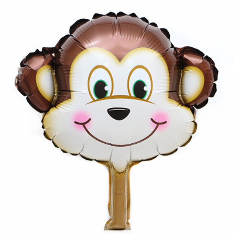 Billion Balloons 14" Mini Animal Foil Balloon Animal Stick Safari Foil Balloon