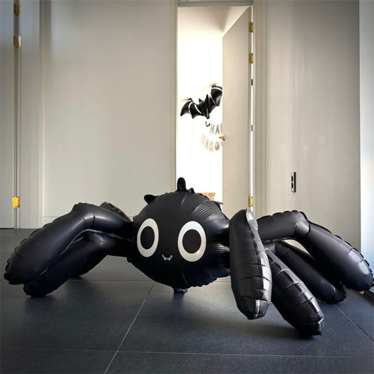 Billion Ballons Halloween Decoration Balloon 3D Large Spider Aluminum Foil Balloon Min.50PCS