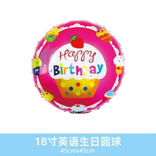 Wholesale 18inch Happy Birthday Balloon Decoration