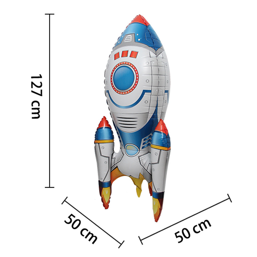 Billion Balloons 4D Standing Giant size Rocket Party Foil Balloons Min.PCS