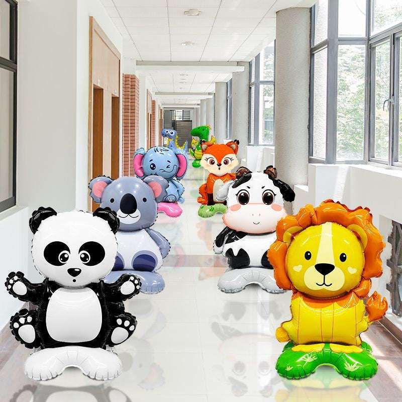 Billion Balloons Cute Cartoon Animal Standing Aluminum Film Balloon