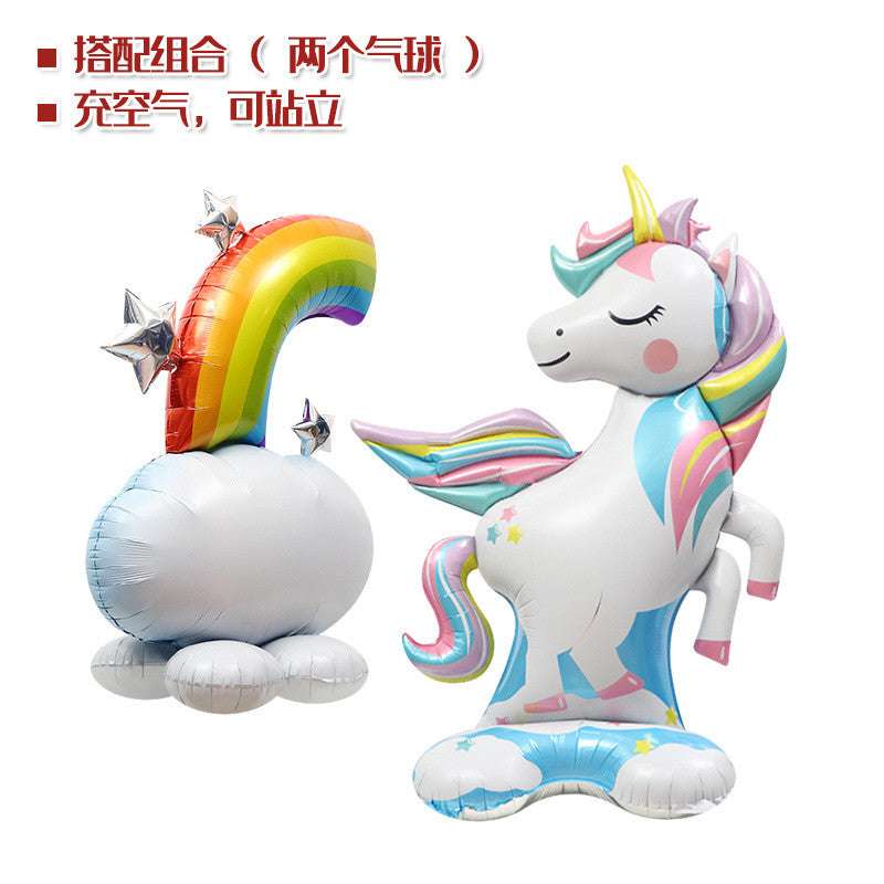 Toys Balloon Romantic Cute Oversized Unicorn Cartoon Aluminum Balloon
