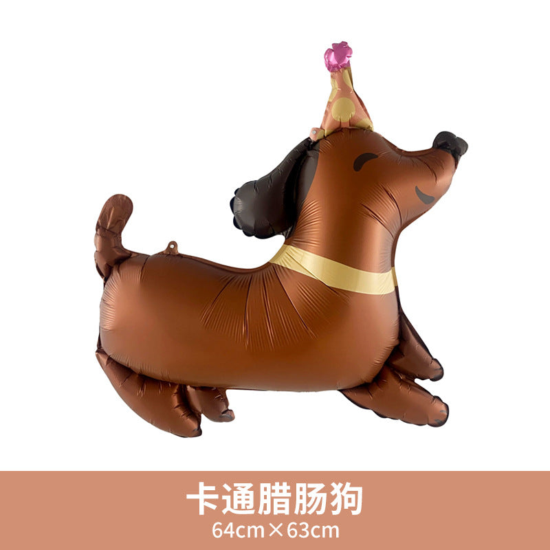 Chinese Valentine Matte Balloons Party Deco Leopard Submarine Design
