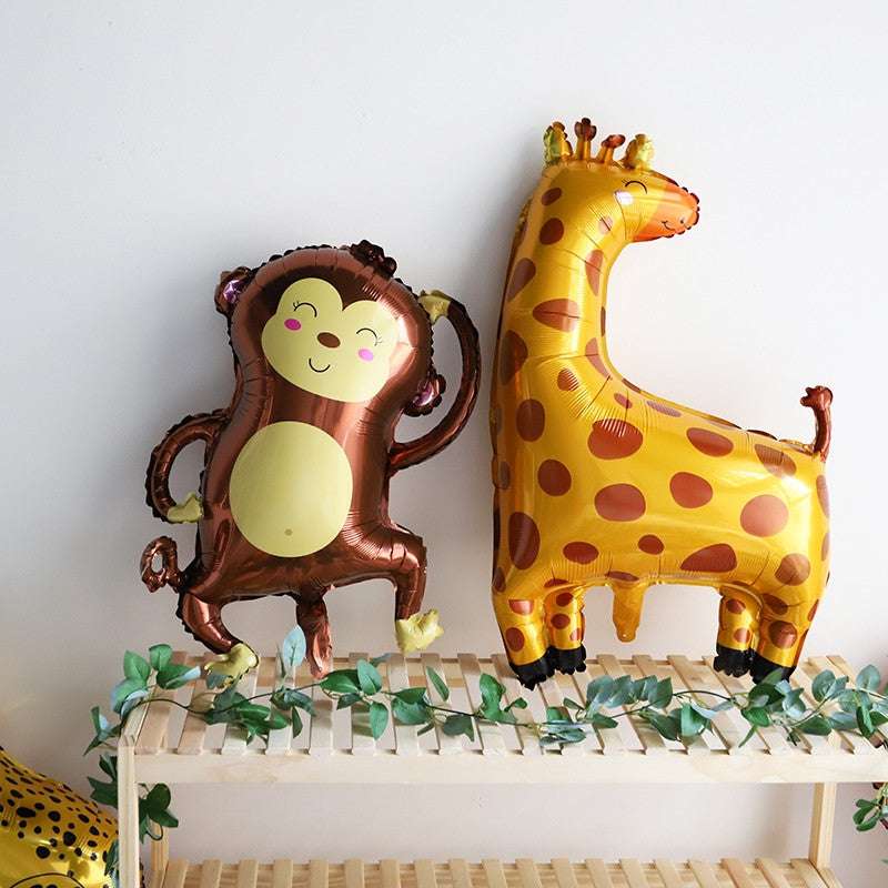 Billion Balloons Cartoon Animal Foil Balloon Cute Smile Balloons for Birthday Party Decorations