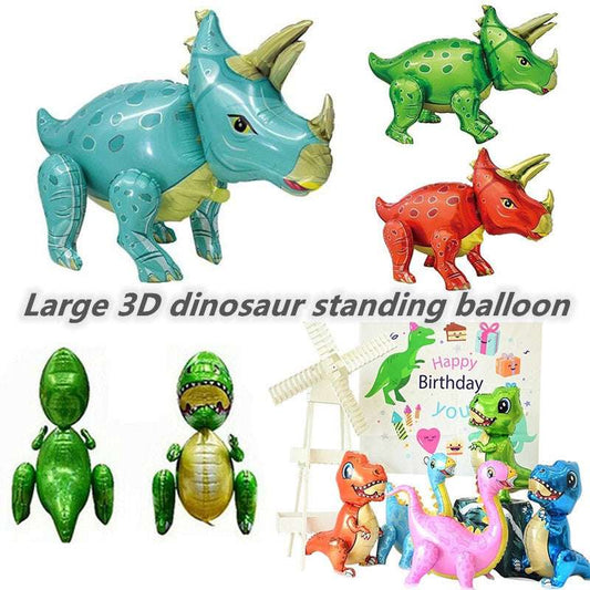 Billion Balloons 3D Standing Large Dinosaur Cartoon Aluminum Film Balloon