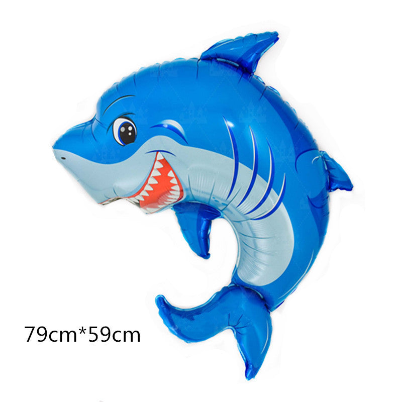 Octopus Seahorse Clownfish Aluminum Foil Ocean Balloons Min.50 set