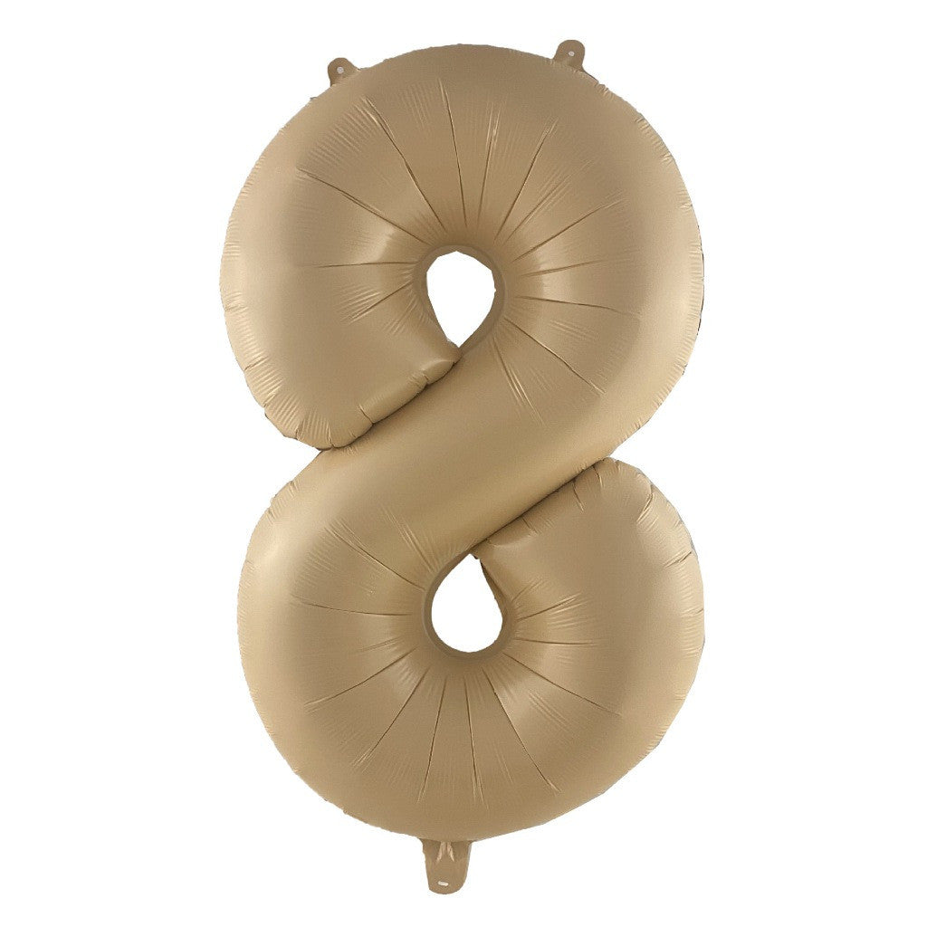 Billion Balloons 32Inch Cream Caramel Color Theme Number Balloons