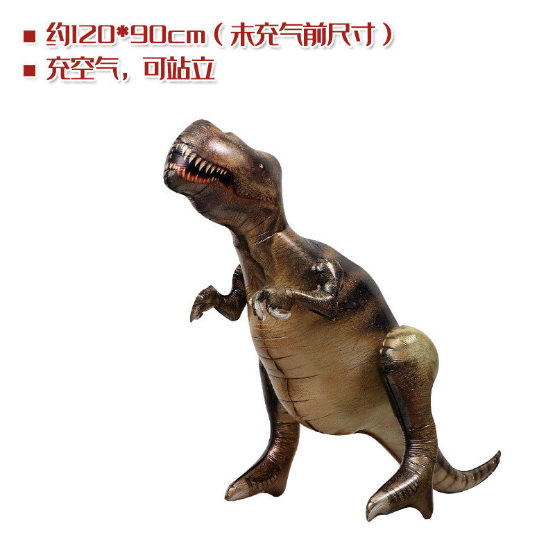 Toys Balloon 4D Standing Simulation Dinosaur Big Size Aluminum Film Balloon