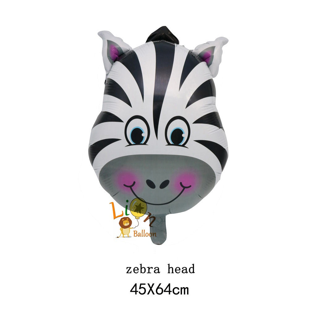 Billion Balloons Safari Jungle Animals Theme Head shape balloons