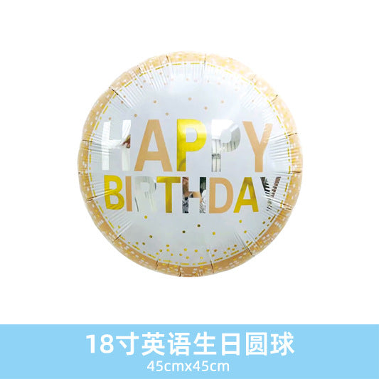 Wholesale 18inch Happy Birthday Balloon Decoration