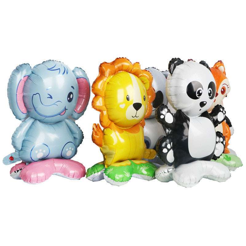 Billion Balloons Cute Cartoon Animal Standing Aluminum Film Balloon