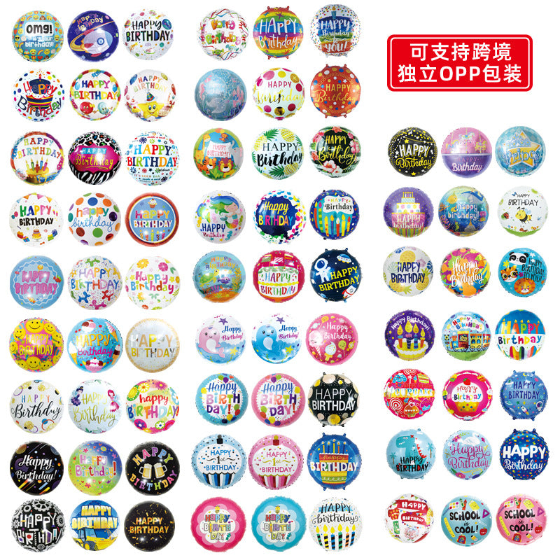 Wholesale 18inch Happy Birthday Balloon Decoration