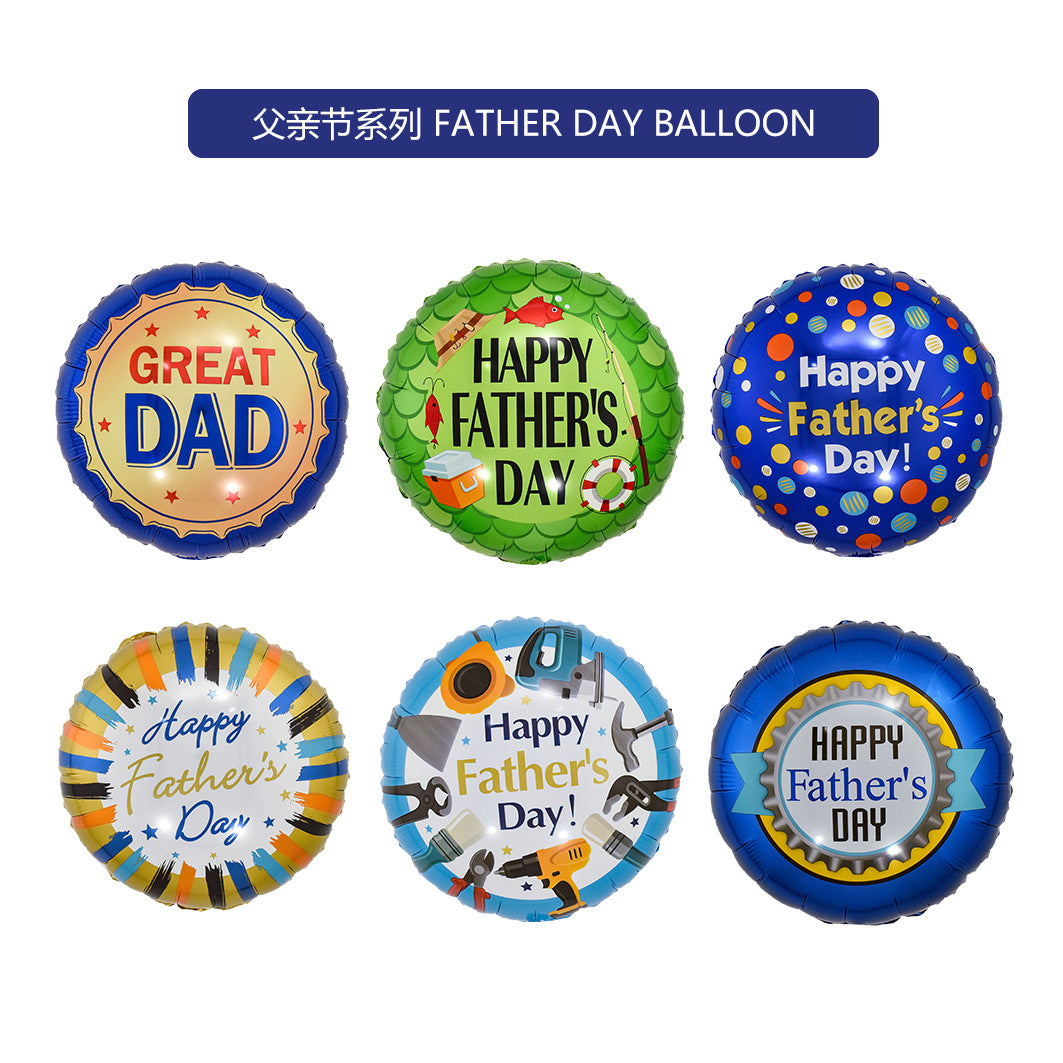 Fathers Day English Slogan Aluminum Foil Balloons Wholesale