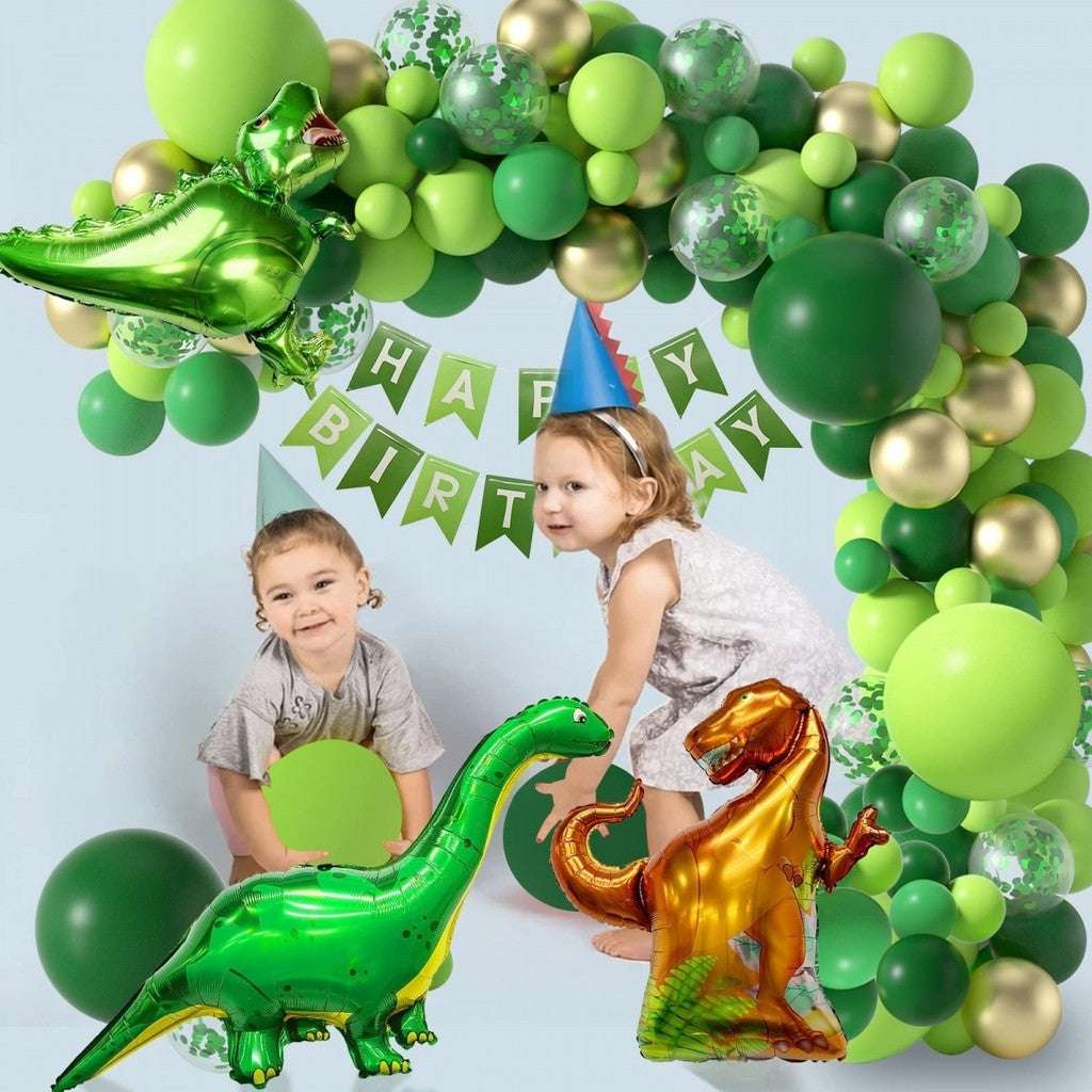 Dinosaur Green Theme Series Baby Birthday Party Balloon