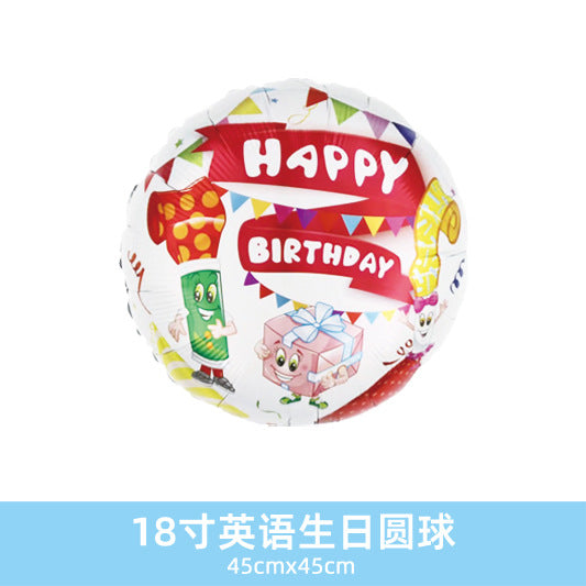 Wholesale 18inch Happy Birthday Balloon Decoration