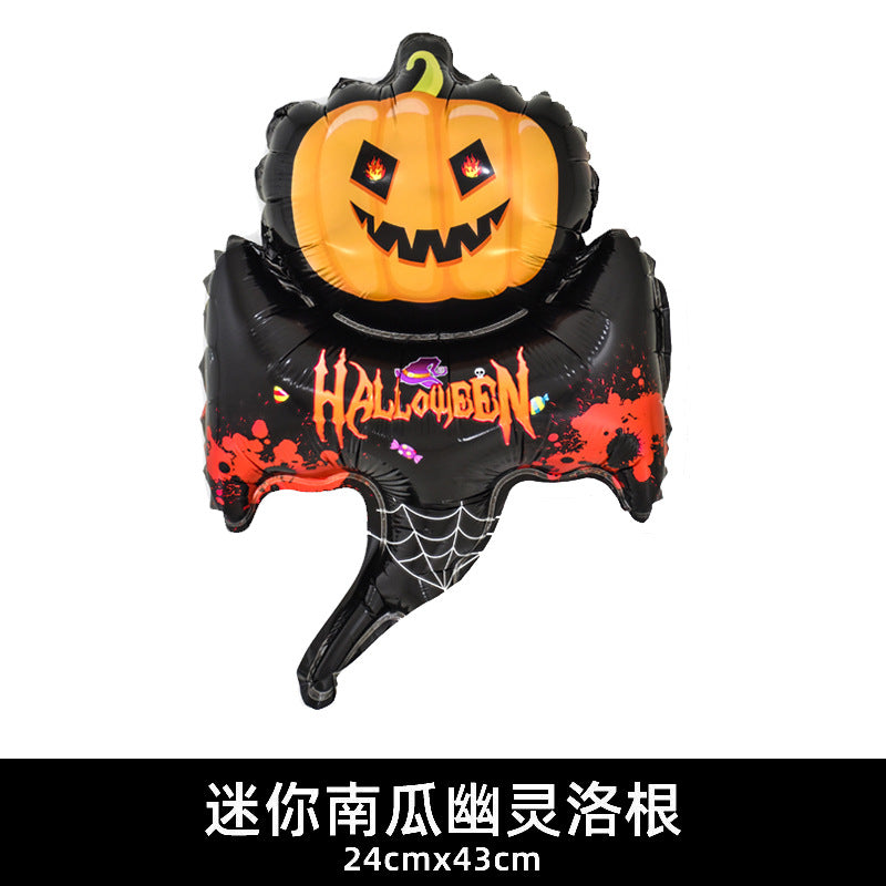 Mini Halloween Decor Balloons Ghost Festival Bat Pumpkin Skull Film Min.100PCS