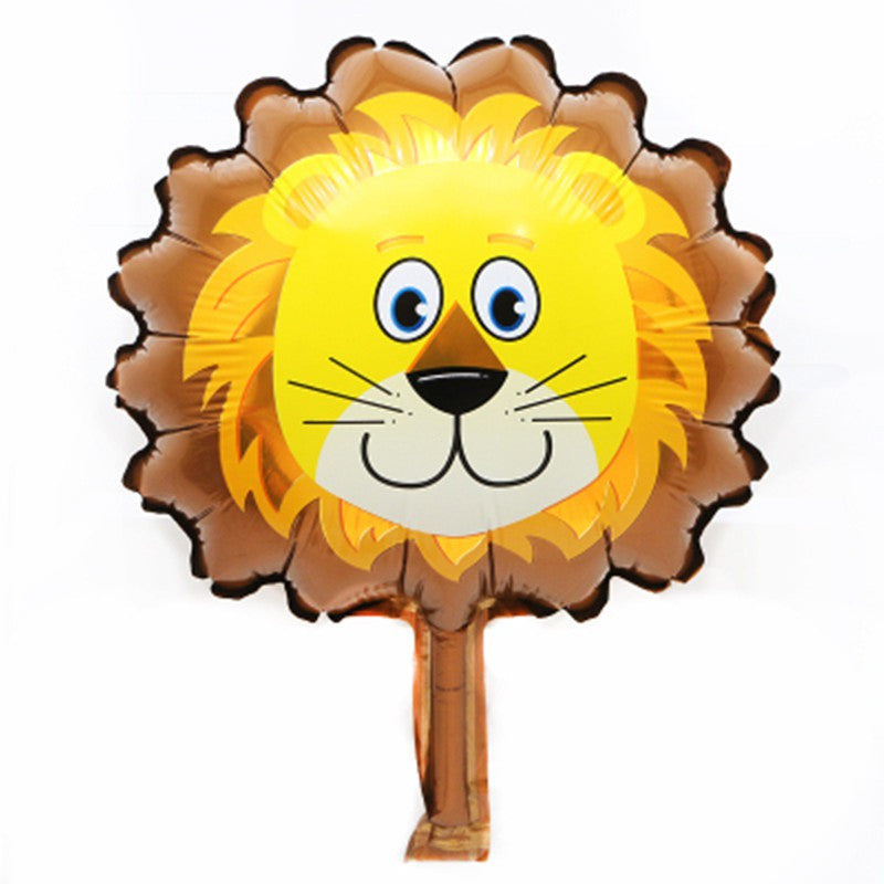 Billion Balloons 14" Mini Animal Foil Balloon Animal Stick Safari Foil Balloon