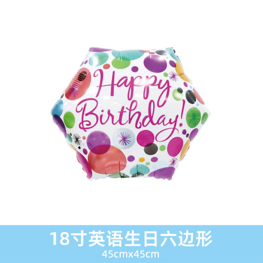 Wholesale 18inch Happy Birthday Balloon Decoration