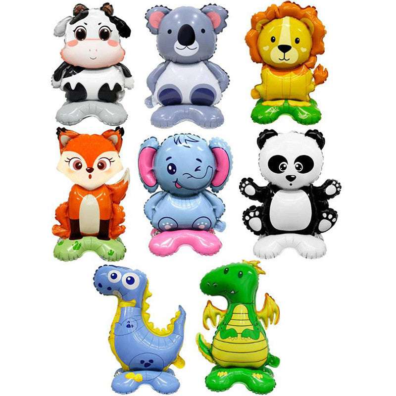 Billion Balloons Cute Cartoon Animal Standing Aluminum Film Balloon