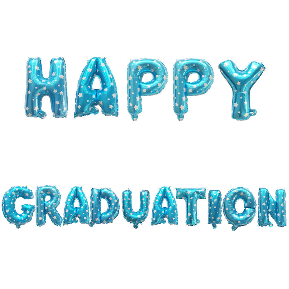 High School Graduation Set Aluminum Foil Balloons Hat Photo Frame Balls Min.50PCS