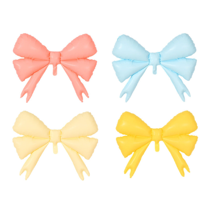 Matte Frosted Bowknot Balloon Child Birthday Party Decor Min.50PCS