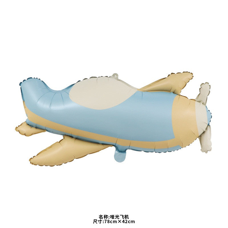 Billion Balloons Matte Frosted Car Airplane Teddy Bear Aluminum Film Balloon Min.50PCS