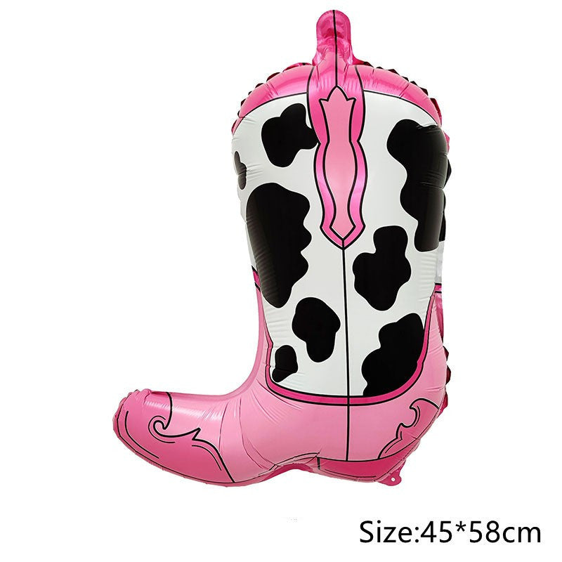 Billion Balloons Cartoon shaped aluminum film cow balloon Farm themed