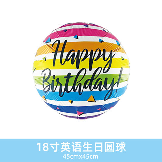 Wholesale 18inch Happy Birthday Balloon Decoration