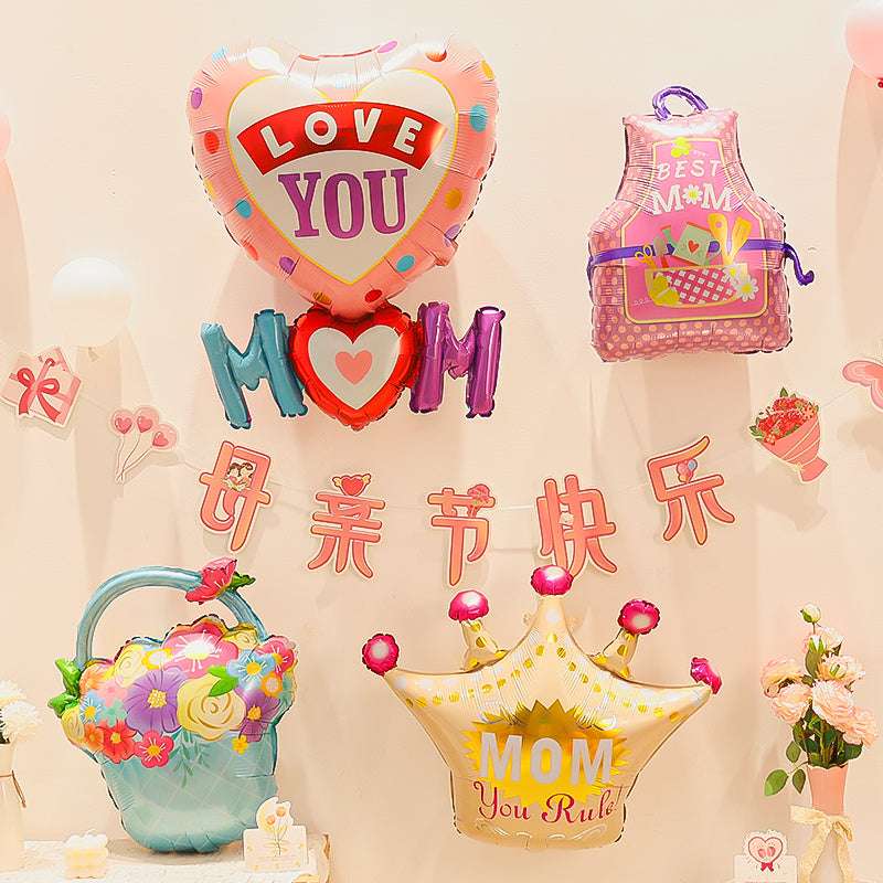 Mother's Day Decorative Aluminum Foil Balloons