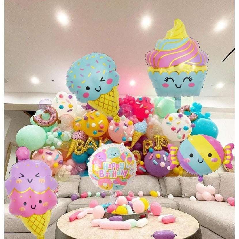 Billion Balloons 1/6Pcs Ice Cream Candy Dessert Series Balloons