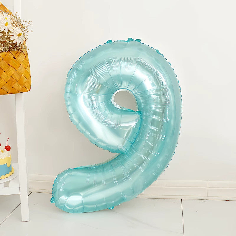 Billion Balloons 32Inch Blue Crystal Digital Balloon Birthday Balloon - 20PCS Min.