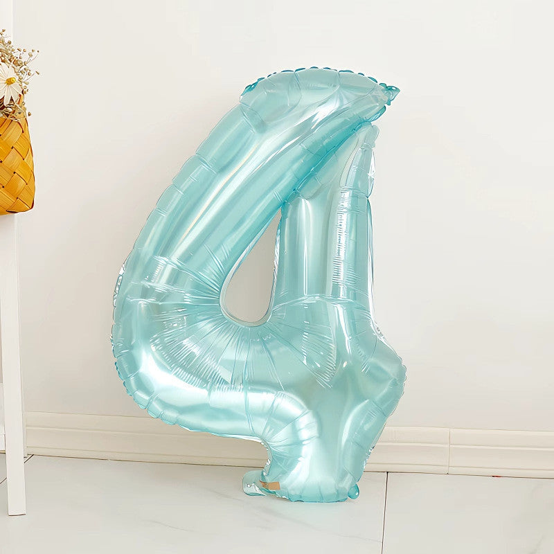 Billion Balloons 32Inch Blue Crystal Digital Balloon Birthday Balloon