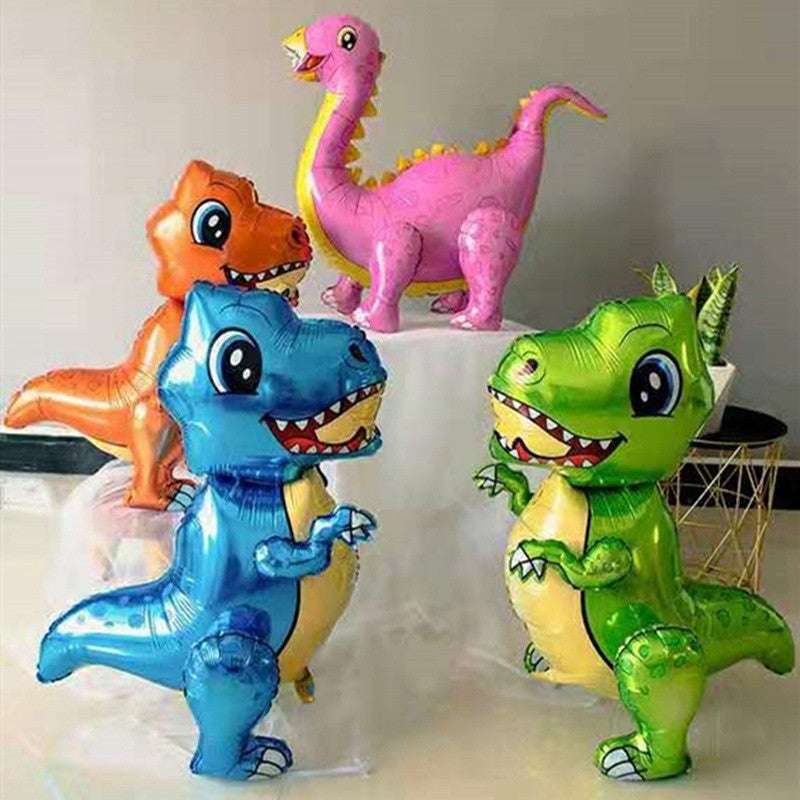 Billion Balloons 3D Standing Large Dinosaur Cartoon Aluminum Film Balloon