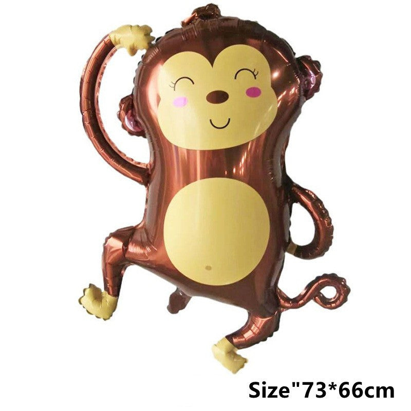 Billion Balloons Cartoon Animal Foil Balloon Cute Smile Balloons for Birthday Party Decorations