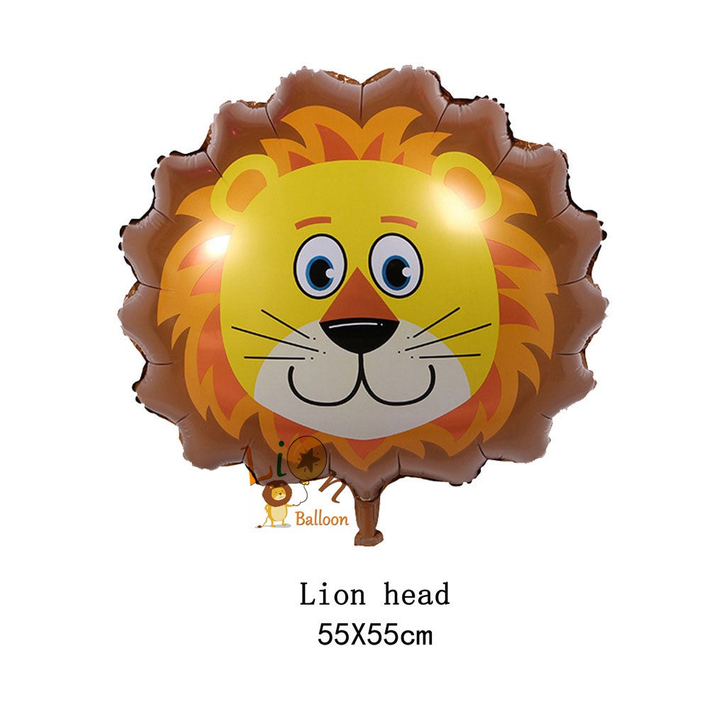 Billion Balloons Safari Jungle Animals Theme Head shape balloons