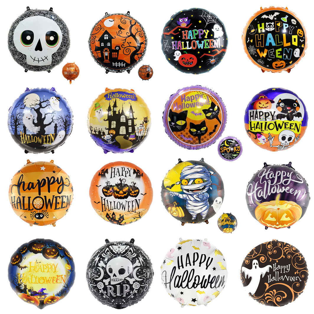 18 Inch Balloon Skull Bat Spider Pumpkin Halloween Decor Min.50PCS