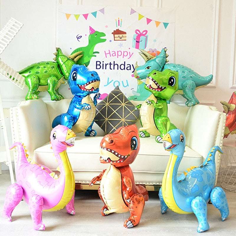 Billion Balloons 3D Standing Large Dinosaur Cartoon Aluminum Film Balloon