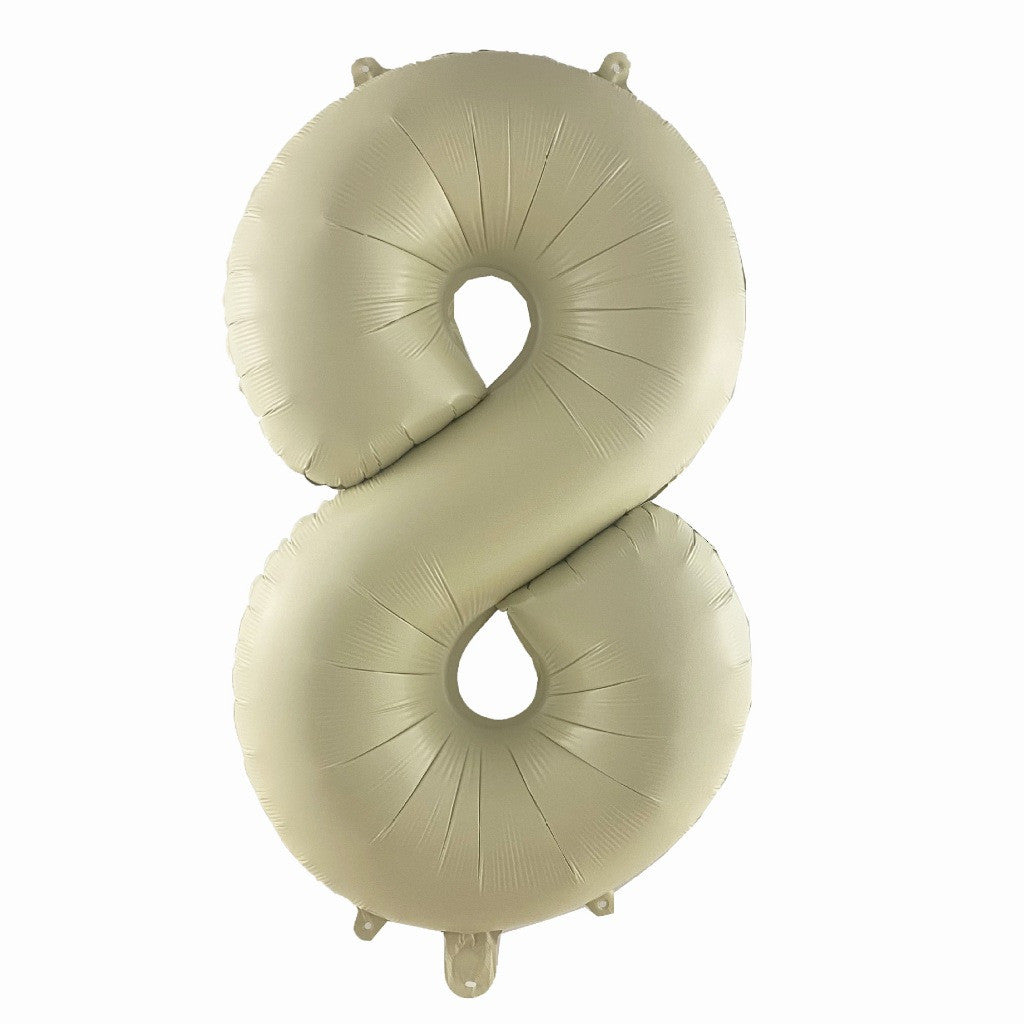 Billion Balloons 32Inch Cream Caramel Color Theme Number Balloons