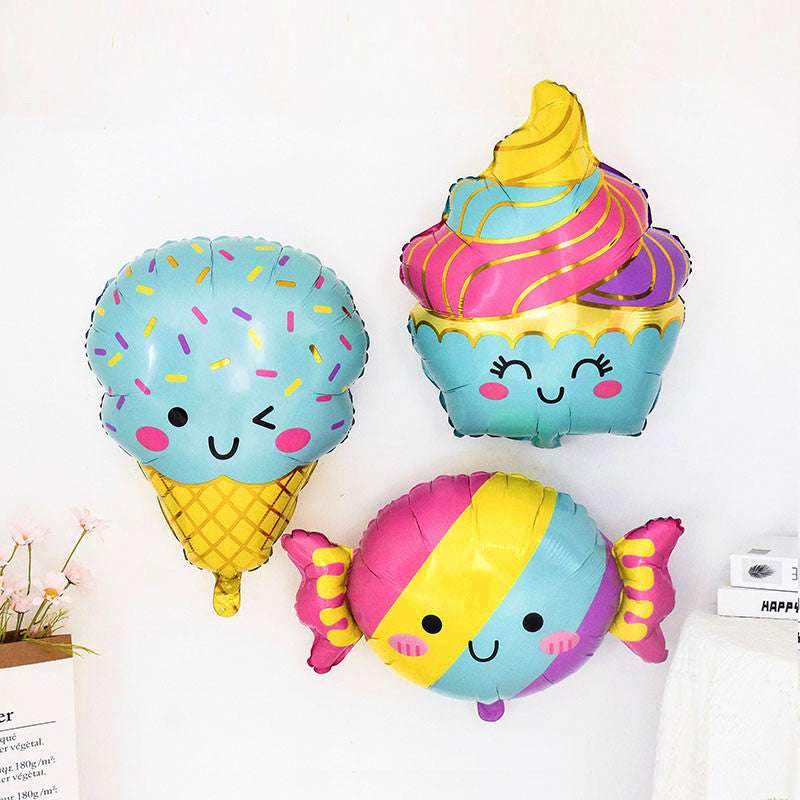 Billion Balloons 1/6Pcs Ice Cream Candy Dessert Series Balloons