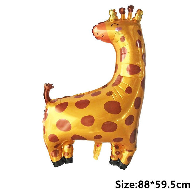 Billion Balloons Cartoon Animal Foil Balloon Cute Smile Balloons for Birthday Party Decorations
