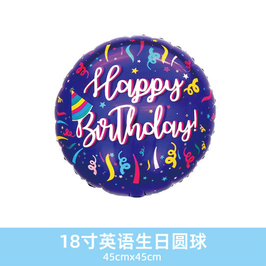Wholesale 18inch Happy Birthday Balloon Decoration