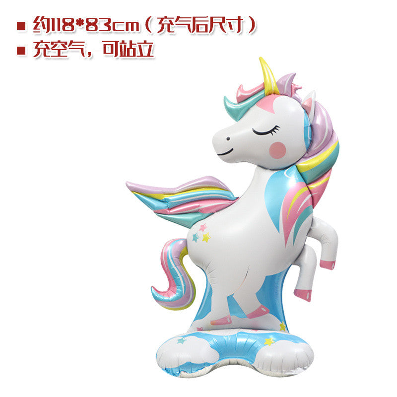 Toys Balloon Romantic Cute Oversized Unicorn Cartoon Aluminum Balloon