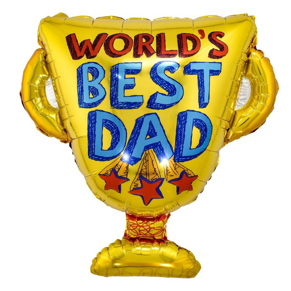 Fathers Day English Slogan Aluminum Foil Balloons Wholesale