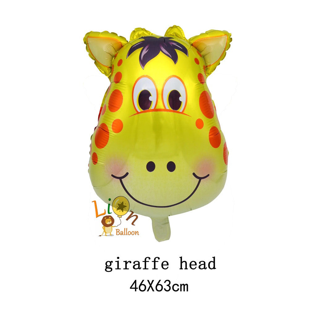 Billion Balloons Safari Jungle Animals Theme Head shape balloons