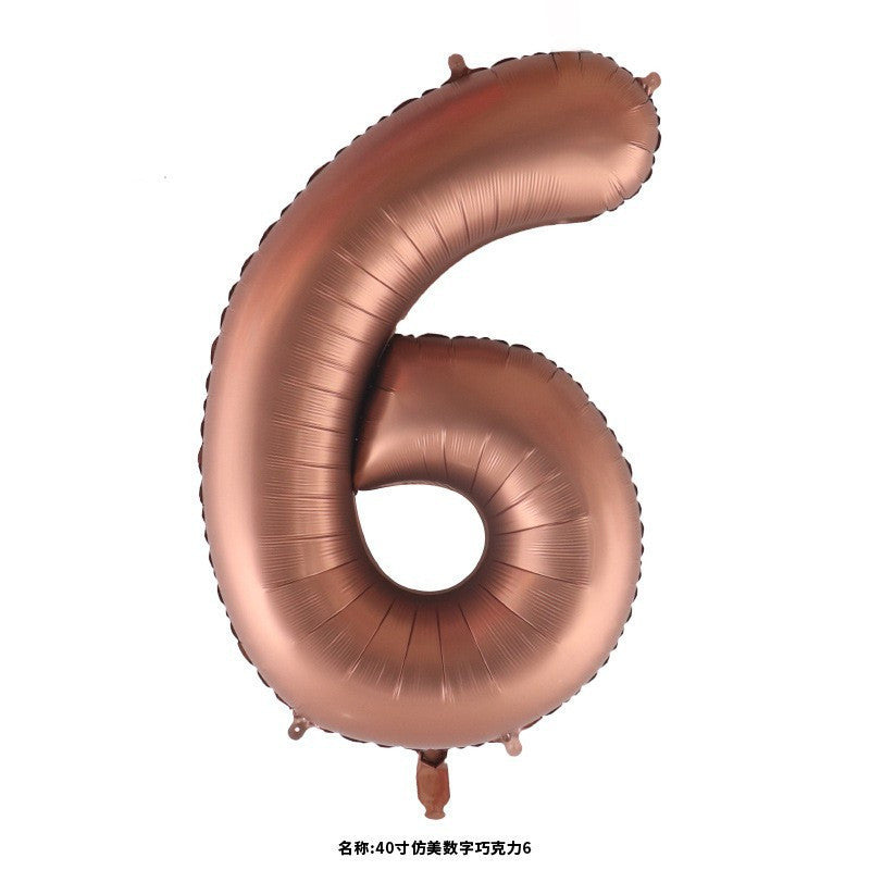 Billion Balloons 18/40Inch Number Balloons 0-9 Large Digital Heart Foil Beige Balloon