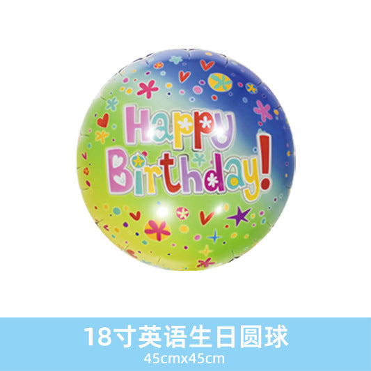 Wholesale 18inch Happy Birthday Balloon Decoration